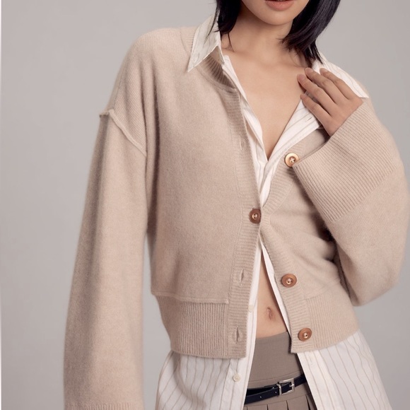 Pilcro cashmere button down cardigan - Picture 2 of 11